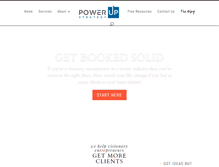 Tablet Screenshot of powerupstrategy.com